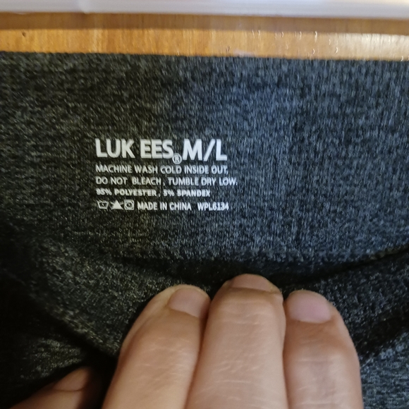 Luk ees women's grey leggings m/l. A-53 - Picture 2 of 3